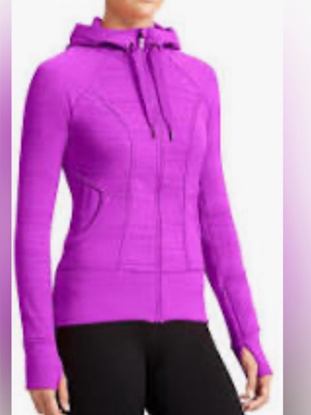 Athleta Stripped Strength Hoodie Sz Large